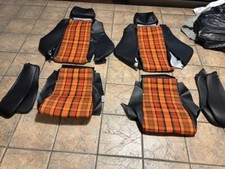 Recaro Se75 Rabbit Frontrear Upholstery Seat Kit Set German Vinyl 3 Tartan