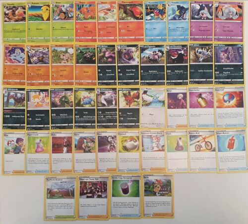 Pokemon Weg des Champs Komplett Alle Common & Uncommon 44 Karten Set - Bild 1 von 1