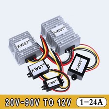 DC-DC Step Down Converter 20-90V to 12V 1A-24A Buck Regulator Power Module Car