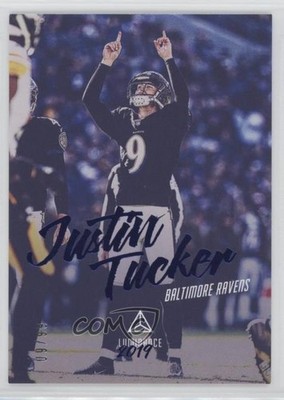 2019 Panini Luminance Blue 9/99 Justin Tucker #12 2h5