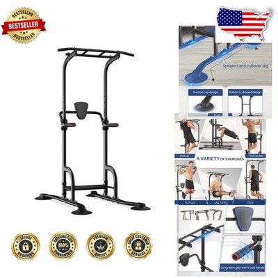 Power Tower Dip Station - 330lb Capacity, Steel, Adjustable