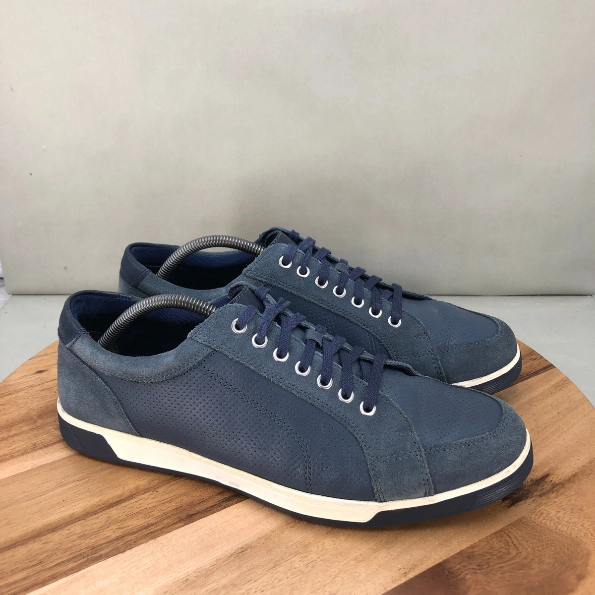 Cole Haan Zerogrand Suede Leather Pacific Blue Soles C25547 Size 7 M Cole Haan Blue Suede Casual Shoes for Men for sale | eBay main image 2