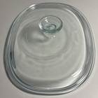 Replacement Lid Pyrex F-12-C Ribbed Clear Glass Lid For 1.5 Qt French White Oval — photo 3