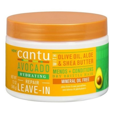 Cantu Avocado Leave in Conditioning Cream 12oz w/ Olive Oil Aloe & Shea Butter