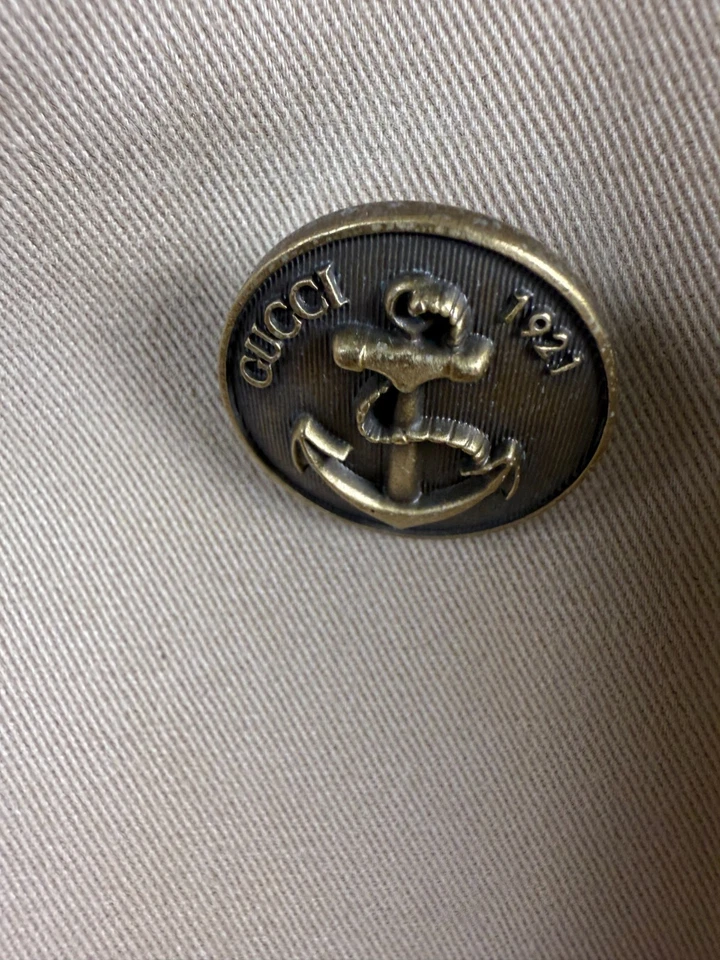 Gucci Fully Lined Double Breasted Beige Cotton Trench Coat Size IT54R - PLS READ - Image 3 of 4