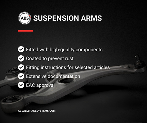 Fits A.B.S. 212829 Control/Trailing Arm, wheel suspension