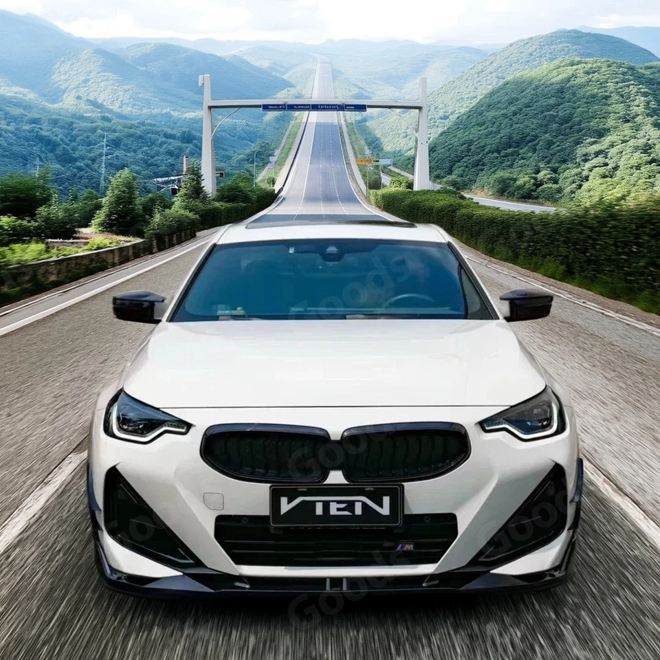 Alerón divisor delantero labio inferior del parachoques para BMW G42 serie 2 230i M240i 2022-25 Foto 4 de 4