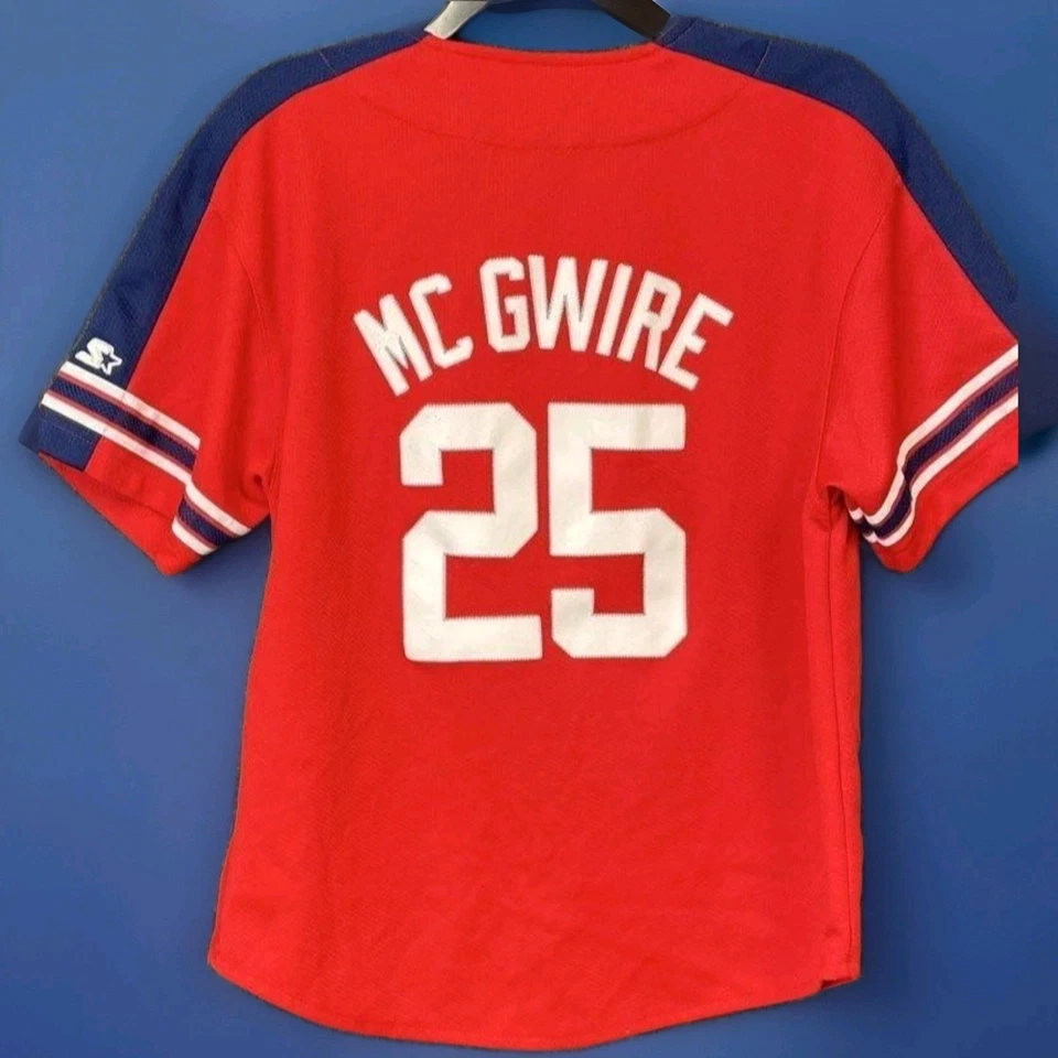 Camiseta deportiva 'de colección' de los 90 Starter MLB⚾'St Louis Cardinals''Mark McGwire' #25-Juvenil talla L Foto 3 de 4