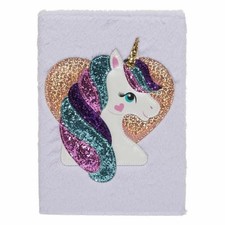 A5 Lilac Unicorn Plush Notebook