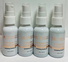 MICA BEAUTY VITAMIN C+ CHAMOMILE EXFOLIATING PEELING GEL 1 oz Brand New - PACK 4