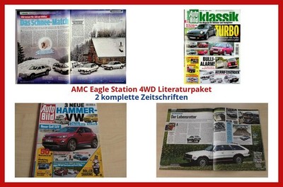 AMC Eagle Station 4WD Literaturpaket - 2 komplette Zeitschriften