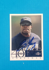 SIGNED ERIC YOUNG 2003 UPPER DECK 40 MAN CARD #435 - BREWERS