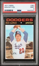 1971 TOPPS #361 DON SUTTON PSA 9