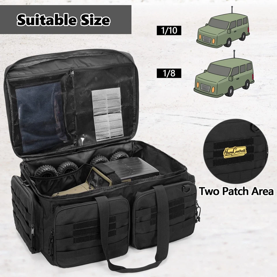 RC Storage Bag for 1/8 and 1/10 Car, RC Carrying Case with Bottom Solid Clapb... - Image 4 of 4