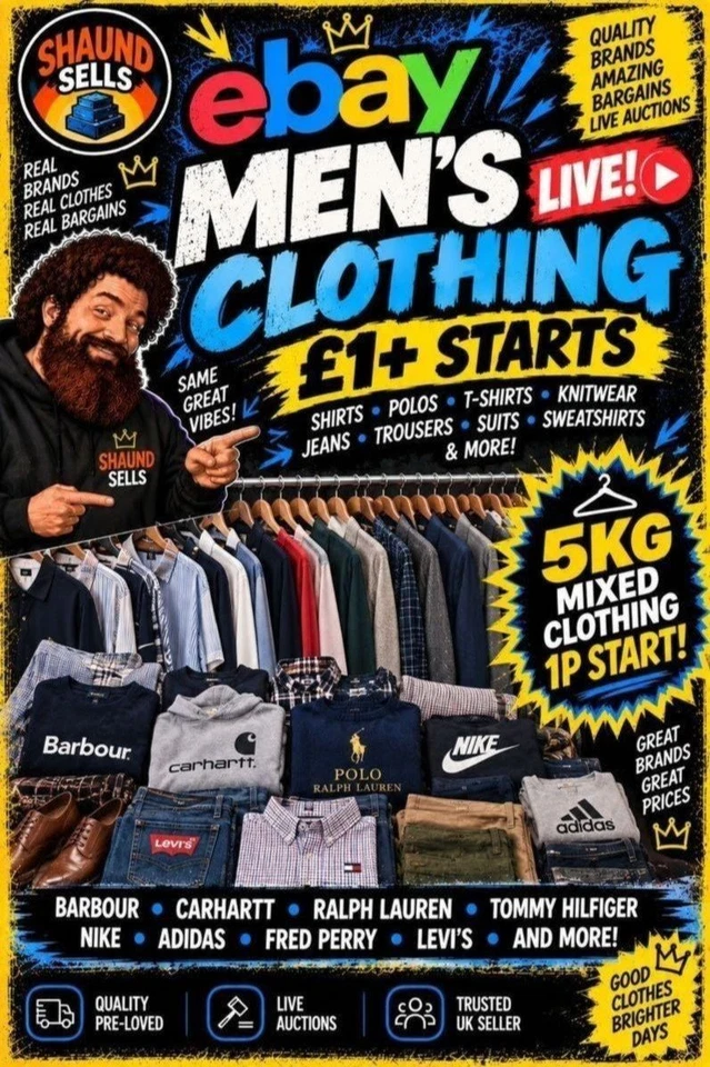Men’s £1+ | Barbour, Carhartt, Ralph Lauren, Tommy Hilfiger, Nike & Adidas