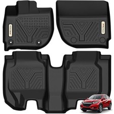 Floor Mats Compatible with 2016-2022 Honda HR-V, 16-22 HR-V 1st  2nd Row