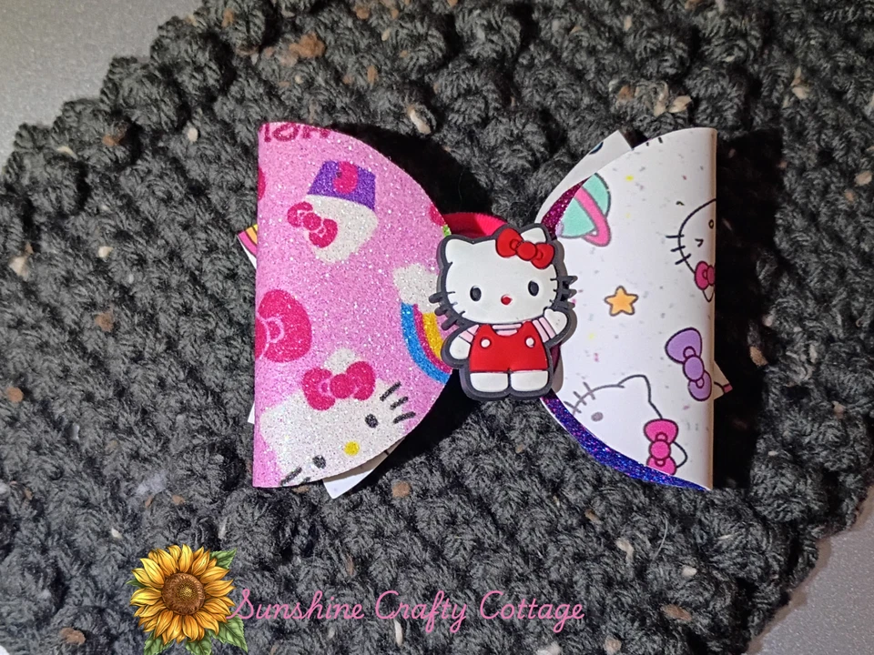 Банты для волос с аниме Kitty — в стиле Hello Kitty - Изображение 3 из 4