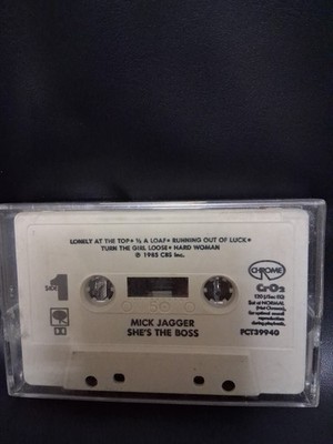Mick Jagger She's The Boss Cassette Tape 1985 Classic ROCK ROLLING STONES
