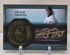 2025 Topps Five Star Frank Thomas Gold Ink On Card Auto Aqua /30