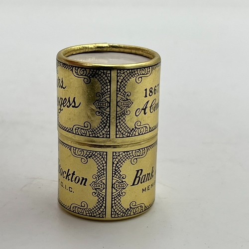 Vintage Bank Of Stockton Advertising 100 Year Anniversary Gold Match Box Matches - Picture 8 of 12