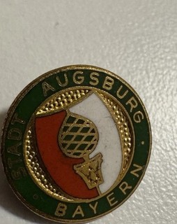 FC Augsburg Bayern Wappen Pin Anstecknadel grün/gold Fußball Sammler Fanartikel
