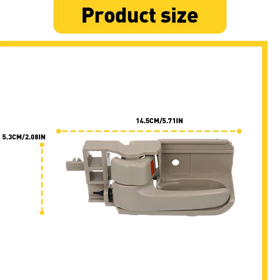 4x Manija de puerta interior para Toyota Corolla Matrix 2003-2008 2005-2012 Tacoma beige Foto 4 de 4