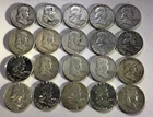 Silver Franklin Half Dollar.   20 Coins.  90% Silver.