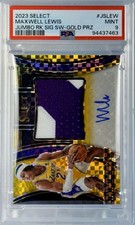 2023 Select Maxwell Lewis Jumbo Rookie Patch Auto Gold Xfractor RC /10 PSA 9