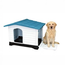 Pets Plastic Dog Kennel Weatherproof Pet House In  Outdoor Animal Shelter