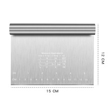 Stainless Steel Cake Scraper & Smoother - Perfect for Baking & Decorating