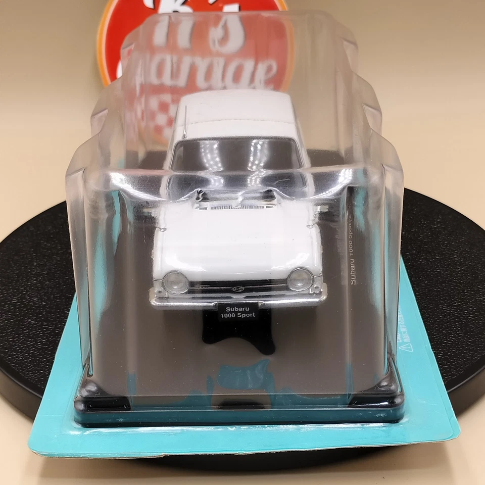 Hachette 1/24 Subaru 1000 Sport 1967 White diecast model japan - Image 4 of 4