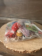 Lot of 16 Vintage Christmas Ornaments / CRAFTS ASSORTED COLORS, ANGELS, SNOWMAN