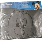 Disney 8" x 8" Scrapbook Photo Album NEW SEALED Embossed Mickey Mouse Black
