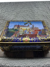 Lebkuchen Large Tin Box Made In Germany See pics stacking dents inside great
