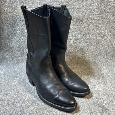 Mason Western Men’s Size 9 Vibram Sole Black Leather Cowboy Work Boots Cowboy Mason Western Men main image 2