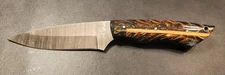 Badass Blades Custom Damascus Hunting Knife Black Pine Cone Resin Handle- BA747