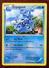 Pokemon League Promo Cryogonal 32/101 Crosshatch Promo Reverse Holo - 2012 - NM
