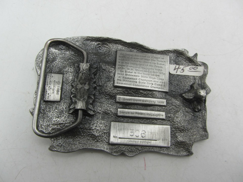 Vintage 1986 Le Sueur Minnesota Valley of The Jolly Green Giant Belt