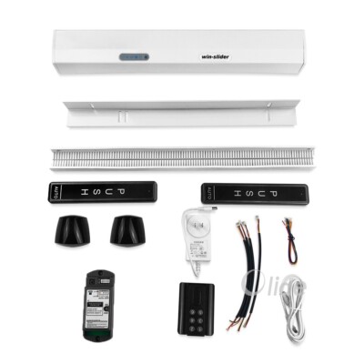 Olide Auto Sliding Open Door Closer With Pet Sensor White Color