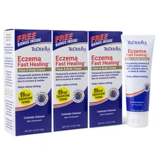 TriDerma Eczema Fast Healing Cream, FSA Eligible, 4.2 oz w/ Free Bonus - 3-Pack