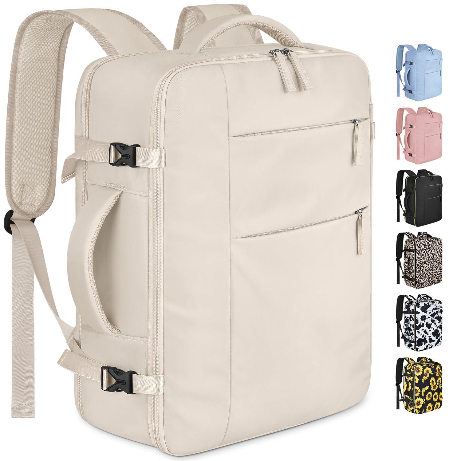 Waterproof Travel Backpack for Women & Men - Airline Approved Laptop Backpack-image