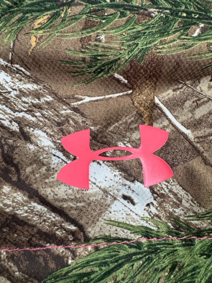 Under Armour Camo Hunting Vest Real Tree Xtra Full Zip Primaloft Quilt Lined L - Image 3 of 4