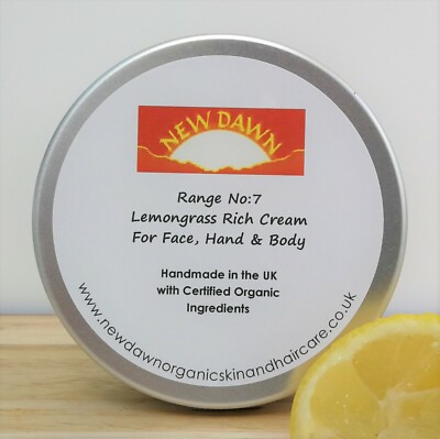 LEMONGRASS RICH CREME - New Dawn Bio Hautpflege - Feuchtigkeitscreme für trockene Haut