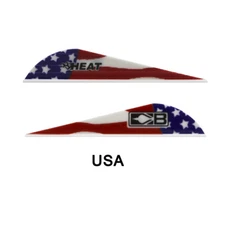 Heat Vane 36 Pack Bohning Arrow Fletching USA American Flag
