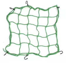 Cargo Net Motorcycle Helmet Mesh Luggage Tie Down Bungee Cord Adjustable 6 Hook