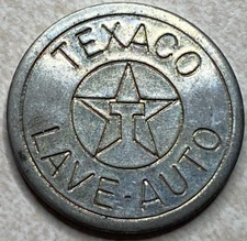 Texaco Lave Auto Gas Station Arcade Token T7625