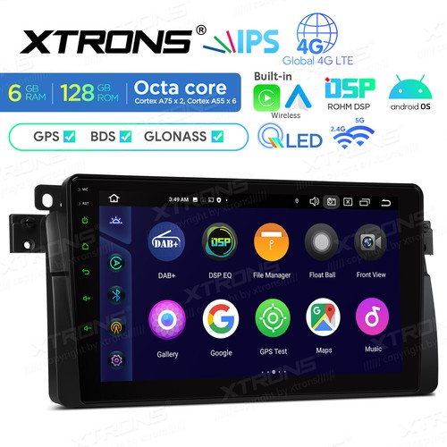 9" Android 14 Car Stereo 8-Core 6+128GB GPS Radio Head Unit For BMW 3 Series E46 - Picture 5 of 22