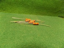 1 5 Pack Carbon Comp 110 OHM 1 Watt 5 Resistors NOS