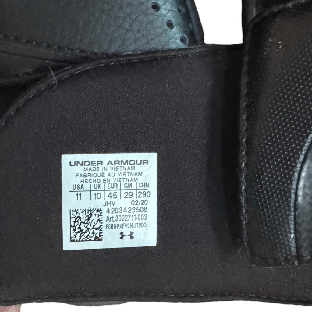 Mens NWOT Under Armour 4D Foam black Slides size 11