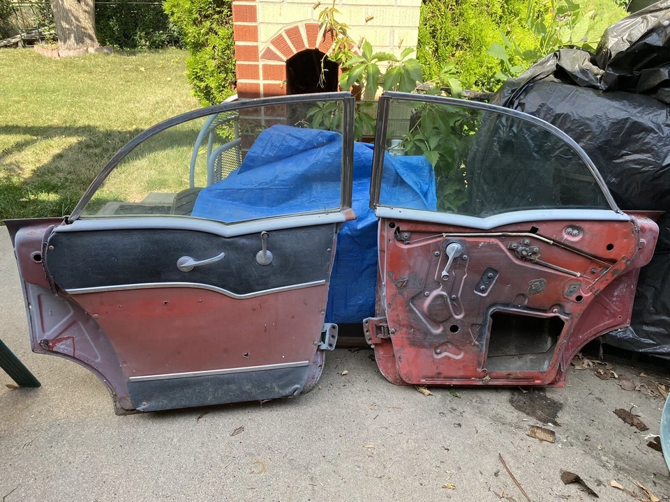 1957 Chevy Bel Air 4 Door HDTP Back Doors (Originally From California) - Image 2 of 2